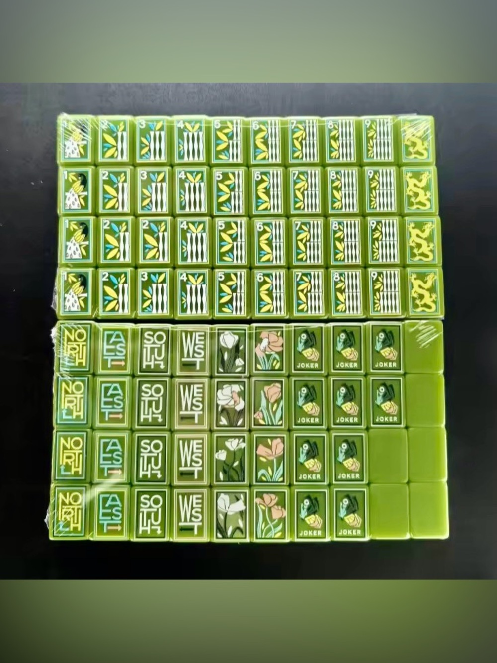 Matcha America Mahjong Tiles 4 Layer Acrylic
